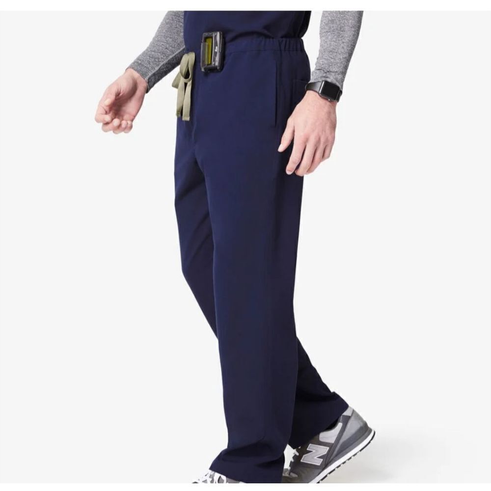 FIGS Technical Pisco Basic Scrub Pants Navy Blue Stretch Men's sz Small